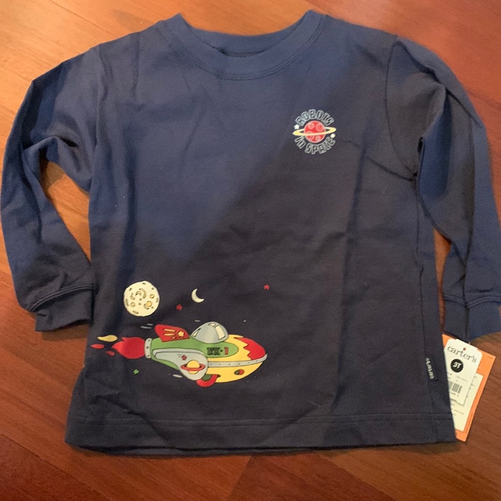 🌺 NWT Carter’s Navy Top Sz3T